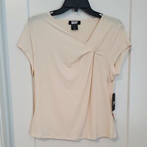 DKNY Cream Women's Top NWT Medium